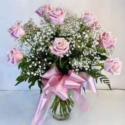 Dozen Pink Roses