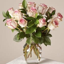 Dozen Long Stemmed Pink Champagne