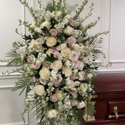Pink and White Standing Easel