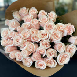 50 Blush Pink Roses Bouquet