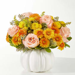 Peachy Pumpkin Bouquet