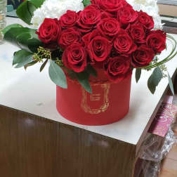 Red and White Basket #5