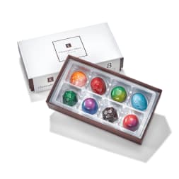 Box of assorted chocolates in a gift box