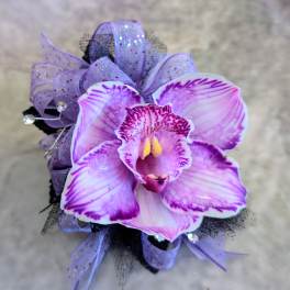 Violet Orchid Corsage