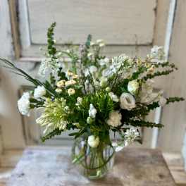 All White Mini Vase