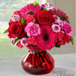 The FTD® Make Me Blush Bouquet by Better Homes and Gardens® - VASE INCLUDED