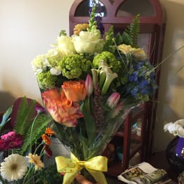 wraped bouquet