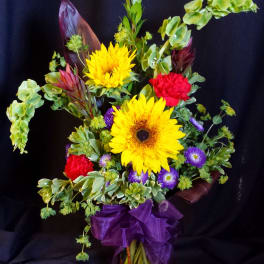 Birthday bright bouquet small Cylinder
