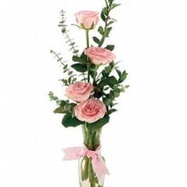 Pink Quad Rose Bouquet