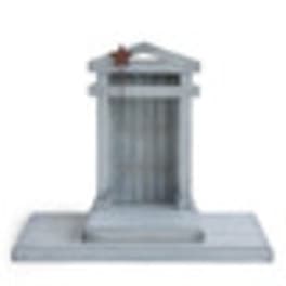 Gray memorial lantern on a rectangular base