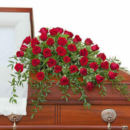 Simply Roses Deluxe Casket Spray
