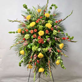 Sunlit Remembrance Standing Spray