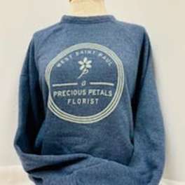 A Precious Petals Sweatshirt Blue