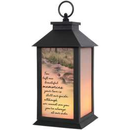 "Beautiful Memories" Frosted Flame Lantern