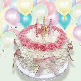 Birthday Flower Cake Pastel