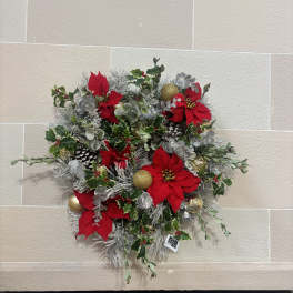 Red and Green Christmas Wreath