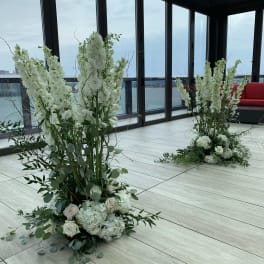 Wedding Ceremony Floral Aisle-lands (Islands)