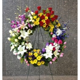 GRAND SPRING WREATH DELUXE [TT-ANC18d]