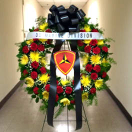 CUSTOM WREATH WITH PLACARD [TT-ANC60]