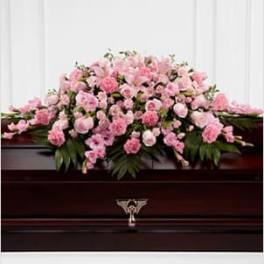 The FTD® Sweetly Rest™ Casket Spray