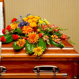 Graceful Garden Casket Spray