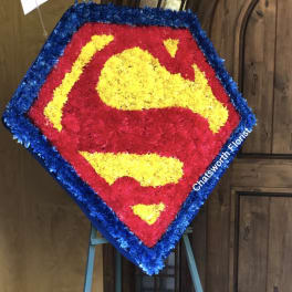 SUPERMAN TRIBUTE FLORAL *2 DAY NOTICE