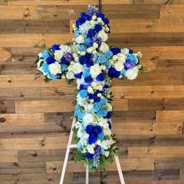 Blue and Light Blue Cross