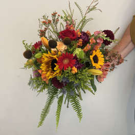 Autumn hand tied bouquet