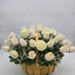 Bountiful Rose Basket by Teleflora