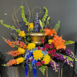 Colorful Urn Arrangement