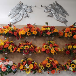 Fall Monument Saddles for Cemetery