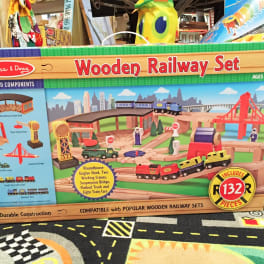 melissa and doug wooden railway set