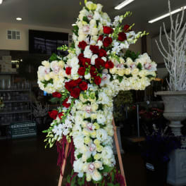 Red Sympathy And Funeral Spray Roses Delivery Tustin Growers Direct Flowers