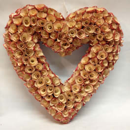 Large Pencil-Shaving Heart Wreath in San Francisco, CA