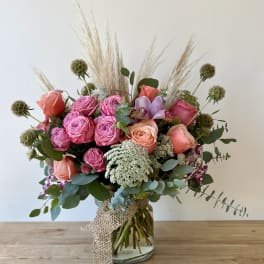 Peach Sorbet (Dried Flower Bouquet) in Tustin, CA