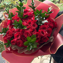 Long Stemmed 50 Red Roses!