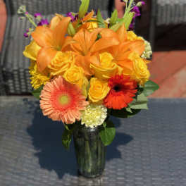 Lilies, Roses and Gerbers 