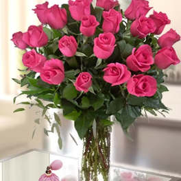Two Dozen Pink Roses