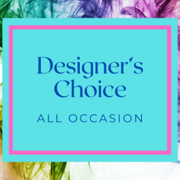 Designer’s Choice all-occasion card with colorful smoke background