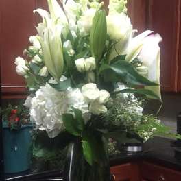Shimmering white