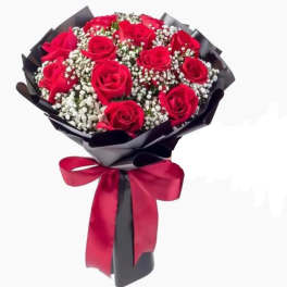 first butterflies wrapped  Roses bouquet