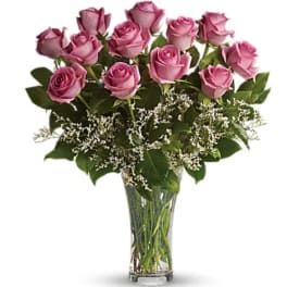 Make Me Blush - Dozen Long Stemmed Pink Roses