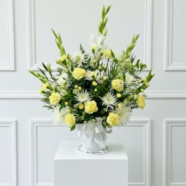 Peaceful Tribute Basket Arrangement