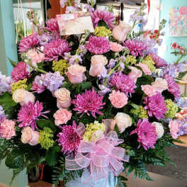 Spring Funeral Basket