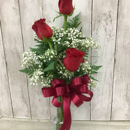 Triple Rose Vase