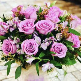 Dozen Pink Rose Bouquet 
