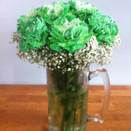Green "Beer" Arrangement
