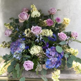 Lavender Garden Funeral Basket