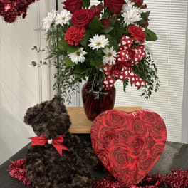 Love by Design with Chocolates and Bear