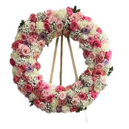 Soft Pink Sympathy Wreath